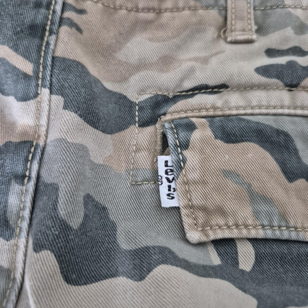 Levis Chino 5 Pocket Army  Pants Mens 34x26 (34x34T) Camo Slim Fit Straight Leg - Picture 4 of 11